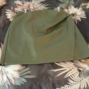 Aritzia mini faux leather skirt